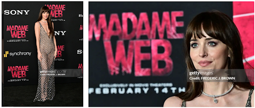ダコタ・ジョンソン、主演映画「マダム·ウェブ」のロサンゼルスプレミアにカレントボディのLEDマスクを起用