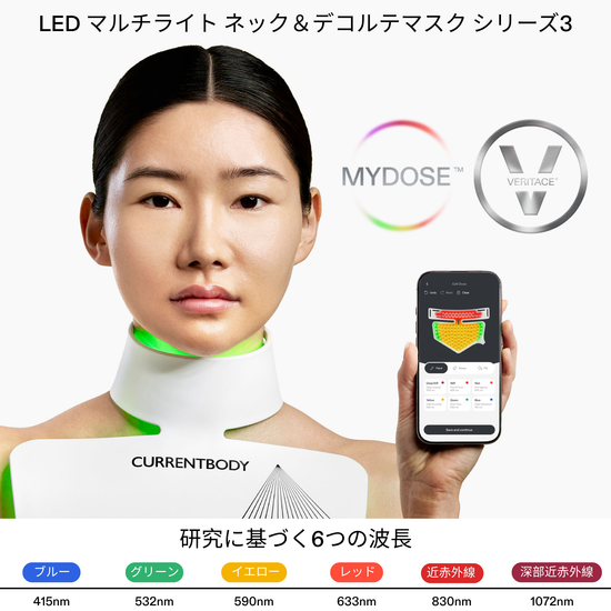 CurrentBody Skin LEDネック＆デコルテ マスク:シリーズ3