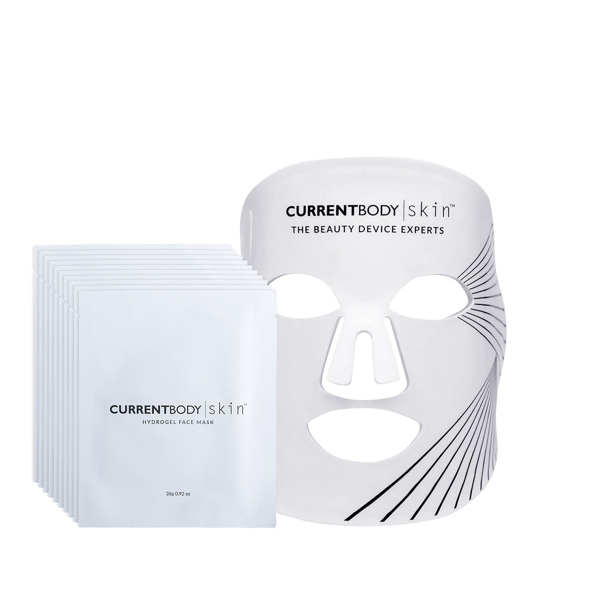 CurrentBody Skin LED マスク & ハイドロゲルマスク5枚セット
