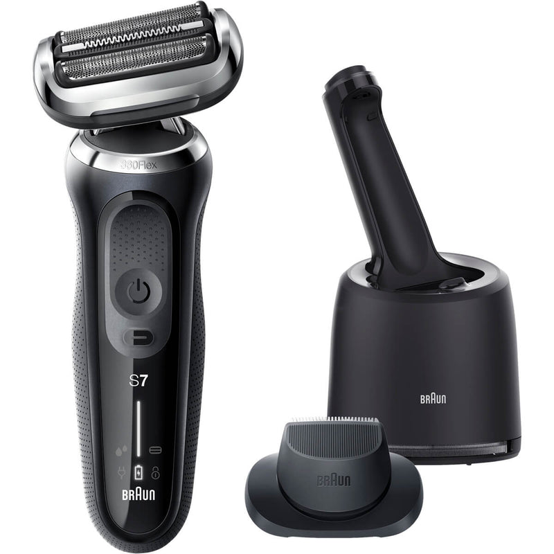 Braun シリーズ 7 70-N7200cc エレクトリック シェーバー 男性用スマートケアセンター プレシジョントリマー - ブラック